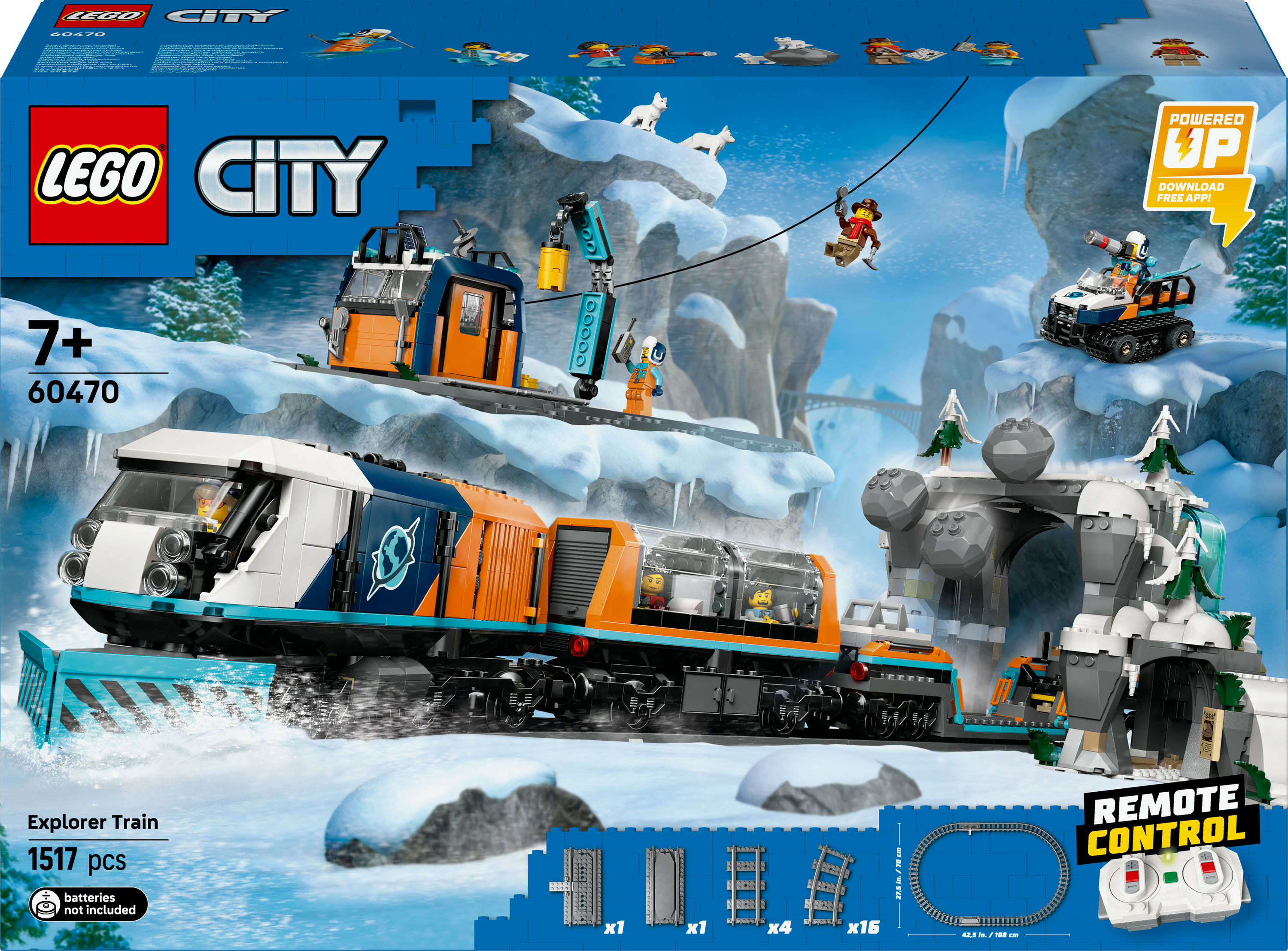 Lego City 60470 Onderzoekstrein op de Noordpool