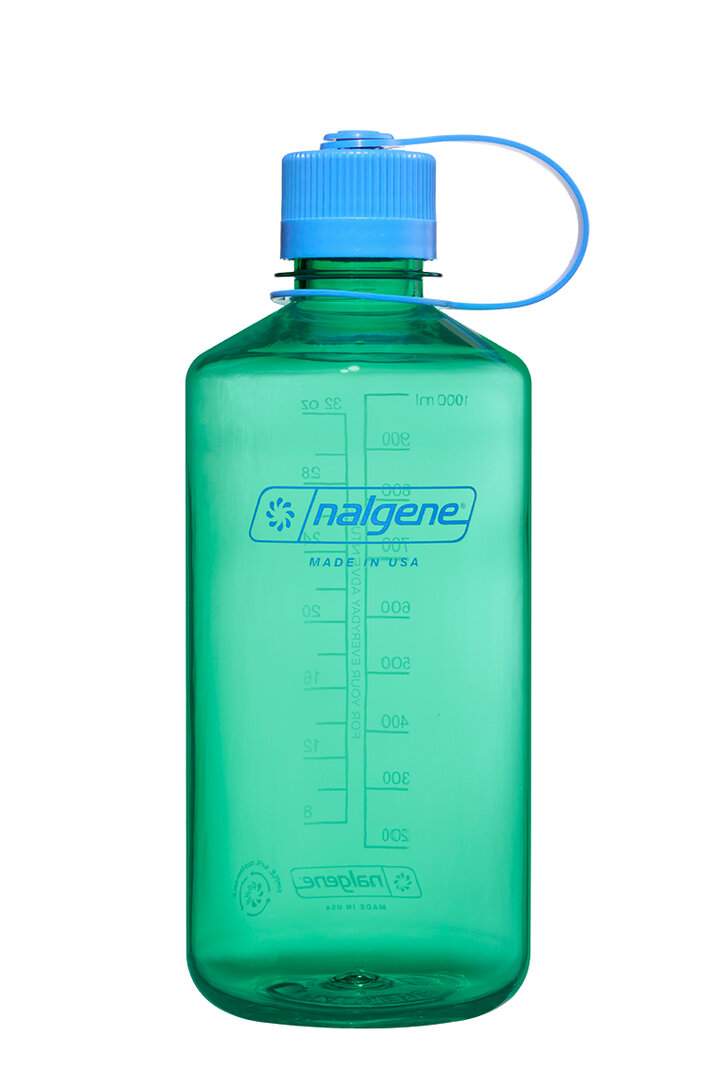 Nalgene Drinkfles Narrow-Mouth 1l Pastel Green Lekvrij - Vaatwas en Diepvriesbestendig