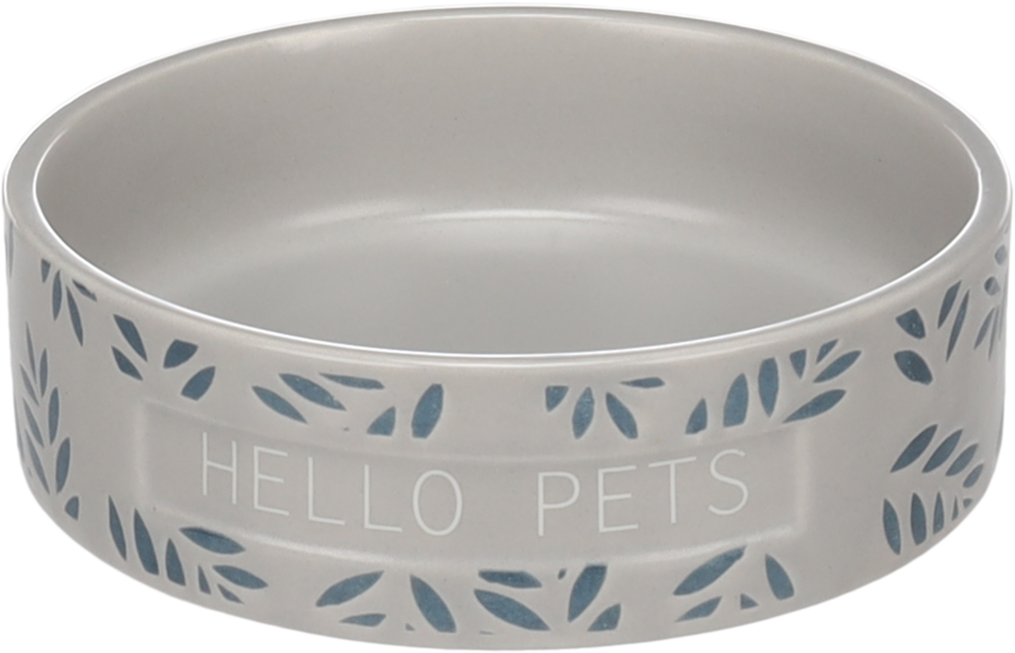 Flamingo Eet- en Drinkpot Cavia Leafs Rond Grijs 12x3.5 cm 200 ml
