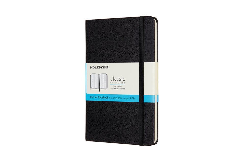 Moleskine Notebook Medium Notes Gestipt Hard Cover - Zwart