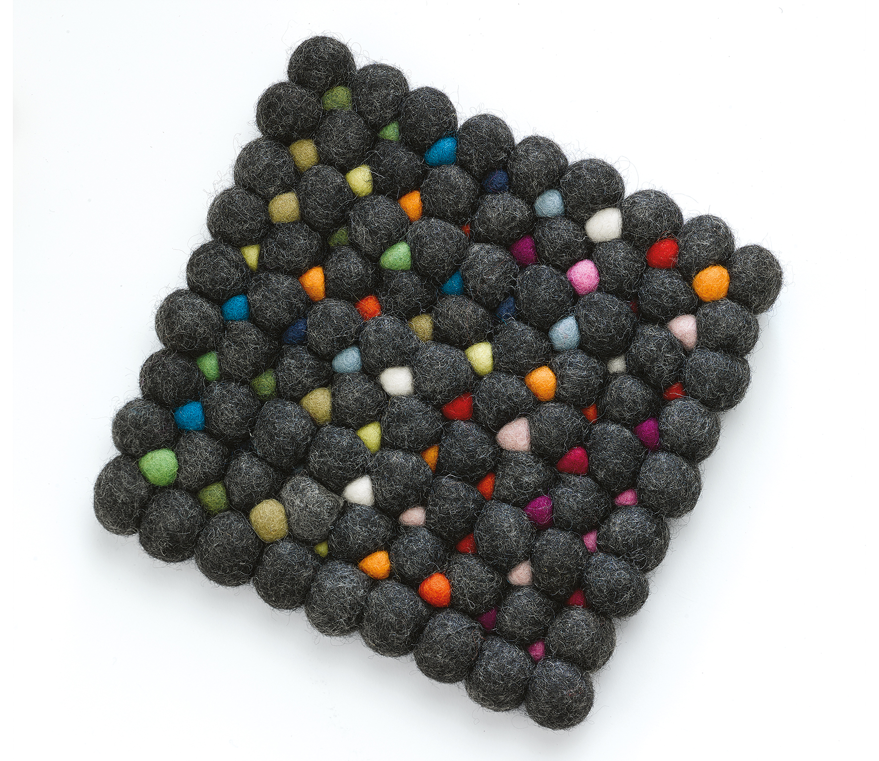 Cilio Onderzetter Vierkant Lana 21x21 cm - Nero