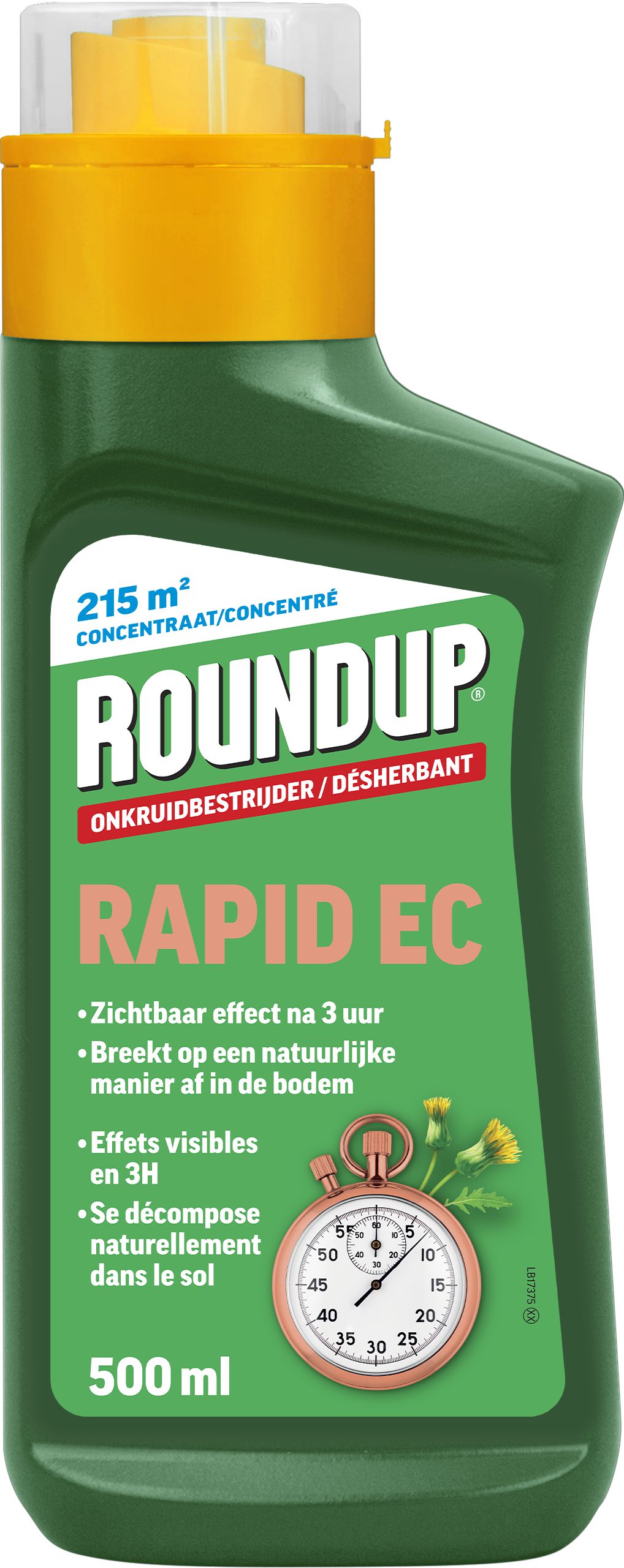 ROUNDUP Rapid Totale Onkruidbestrijder 500 ml ROUNDUP Rapid Totale Onkruidbestrijder 500 ml