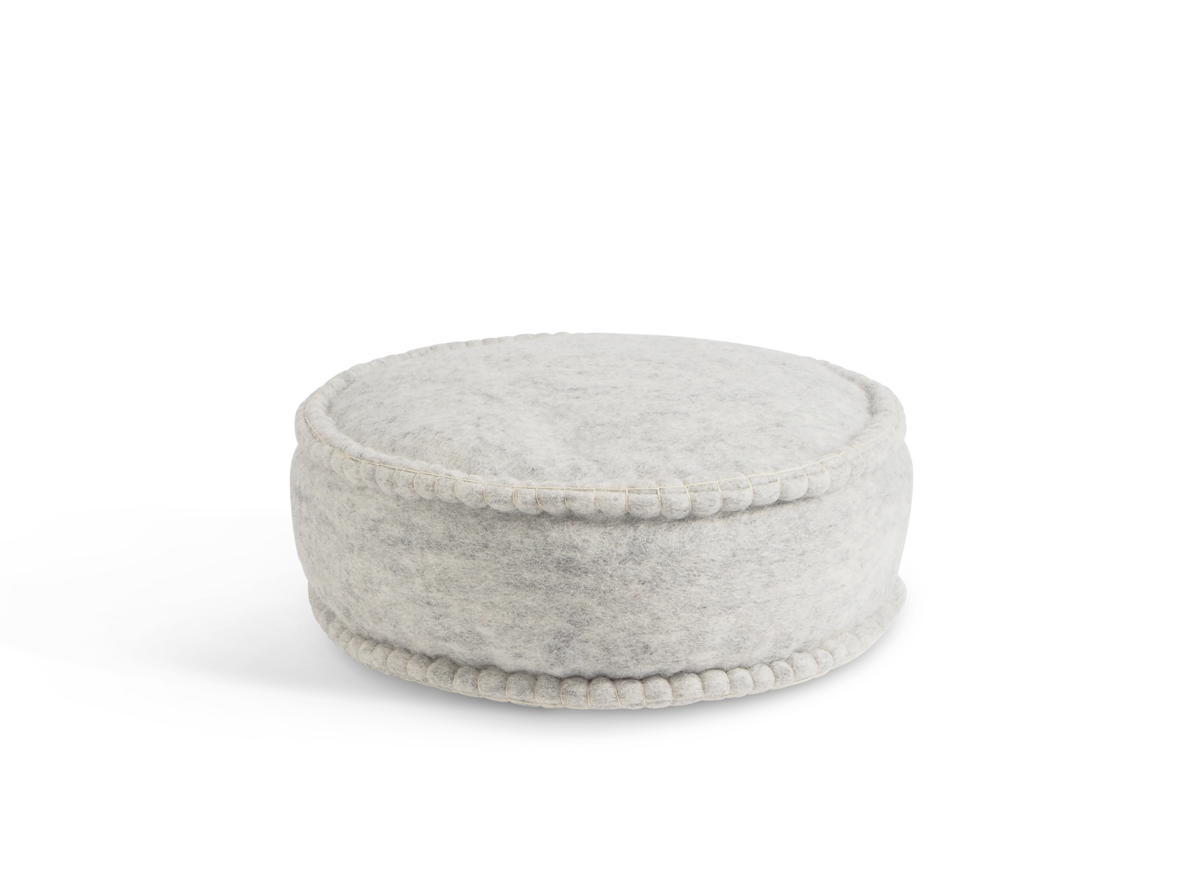 Aveva Kussen Floor Dot Raw Grey 40cm - Wol