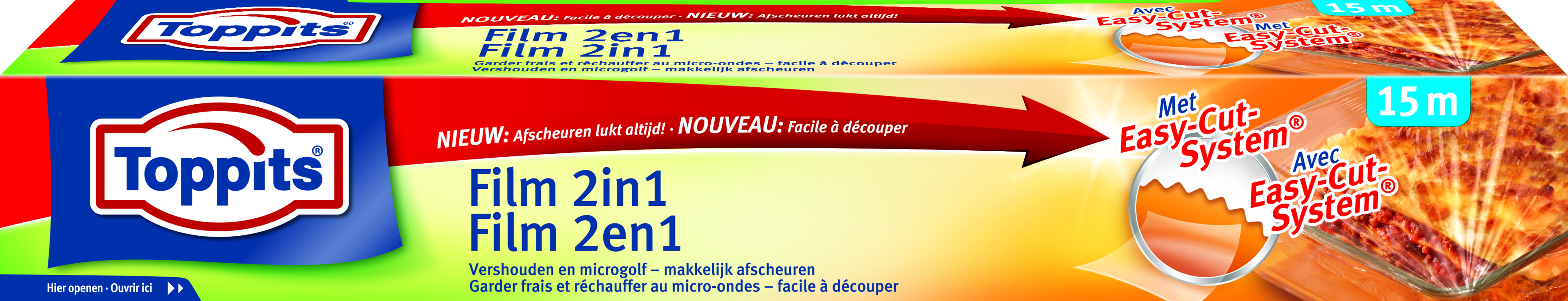 Toppits Vershoud Folie-Film 2in1 - 15 mx29.5 cm