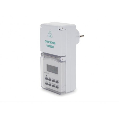 Perel Weektimer Schakelklok Digitaal 16A 3600W voor Buitengebruik