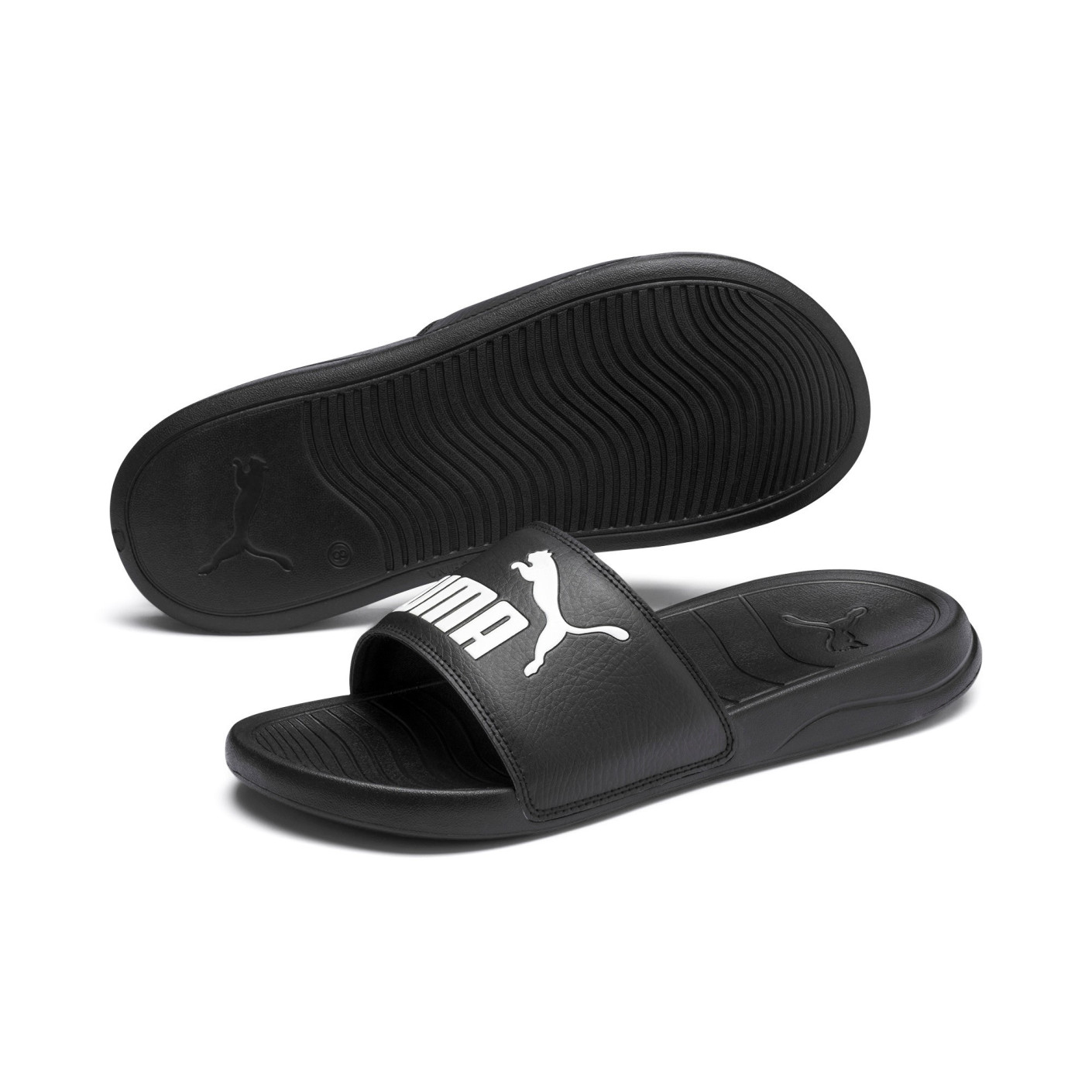 Puma Badslipper Adults Popcat 2.0 - Black Puma White - maat 47