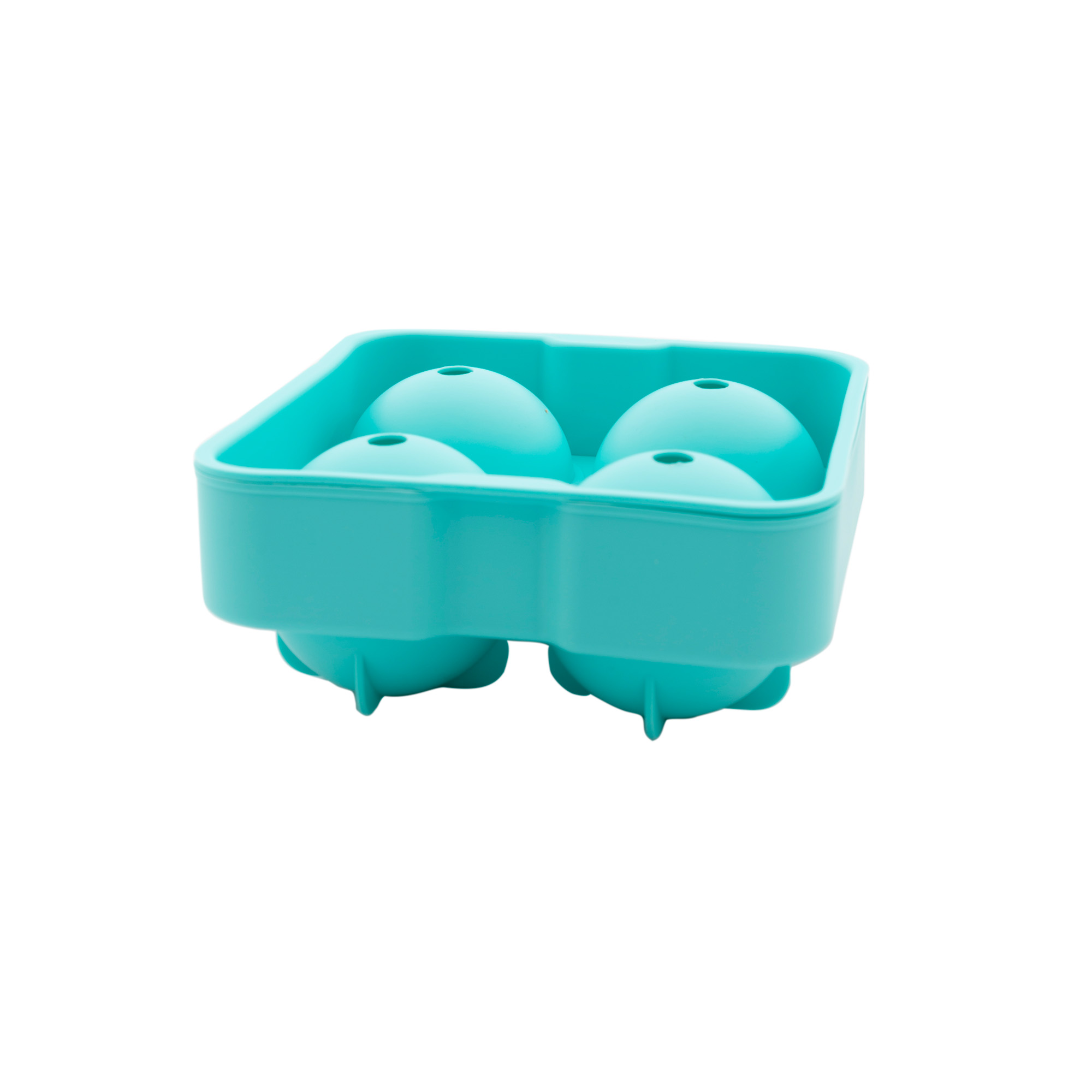 Dotz IJsblokvorm Aquablauw voor 4 IJsballen 6cm - Silicone