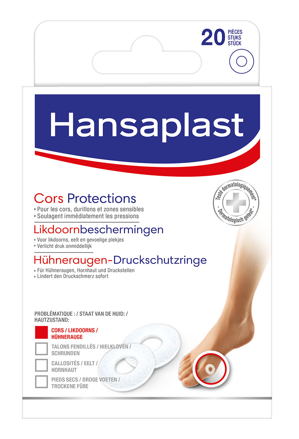 Hansaplast Likdoornringen 20 stuks