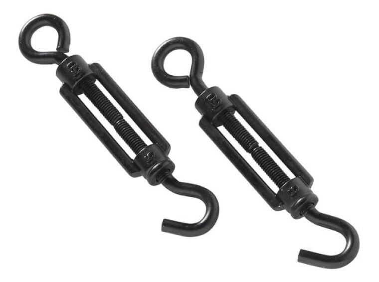 MACK 2 Spanners Oog met Haak m 5 x 50 mm Zwart