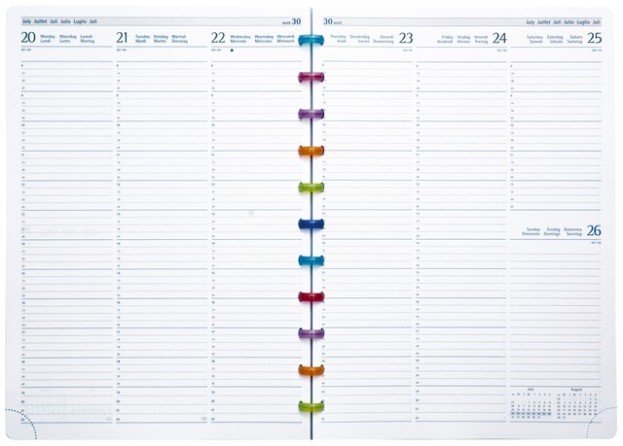 Atoma Agenda 2026 A4 PP Transparant 1week/2pag - 21x30 cm - Internationaal