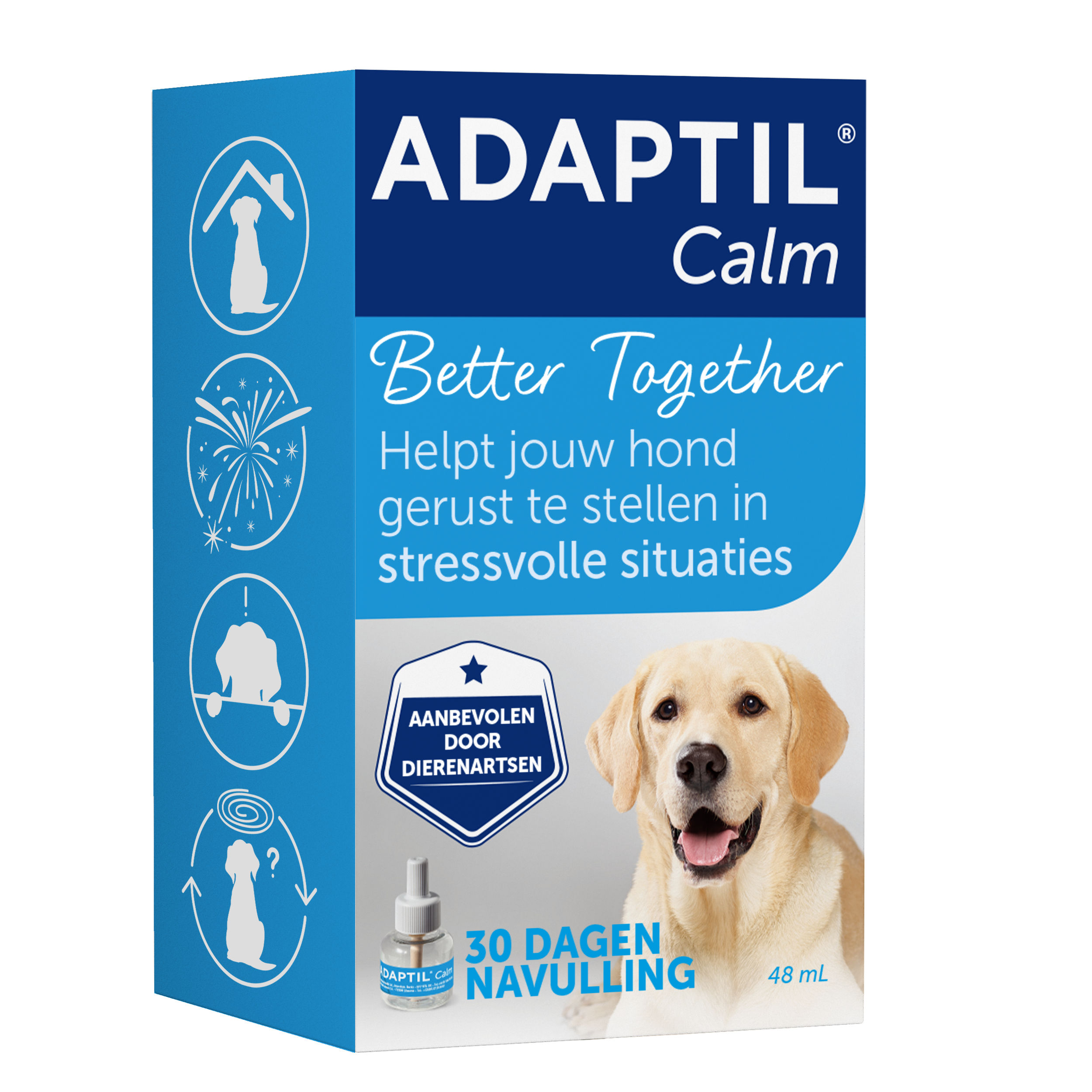 Adaptil Calm Hond Verdamper Navulling Anti-stressmiddel 48 ml