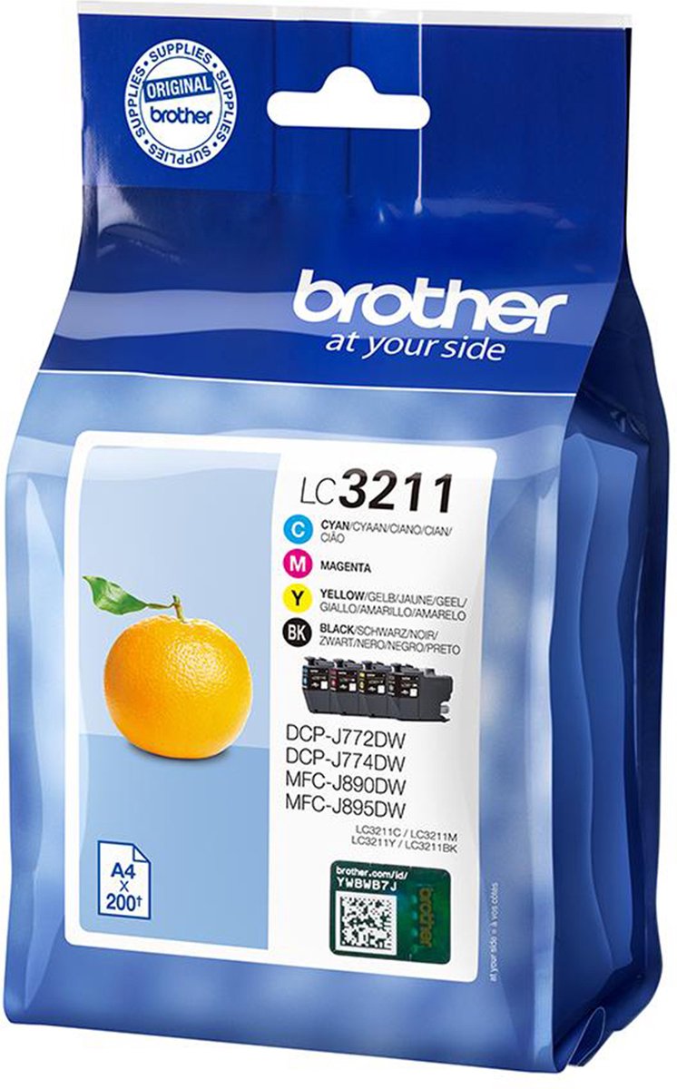 Brother LC3211VAL Inkt Cartridge 3 Kleuren en Zwart