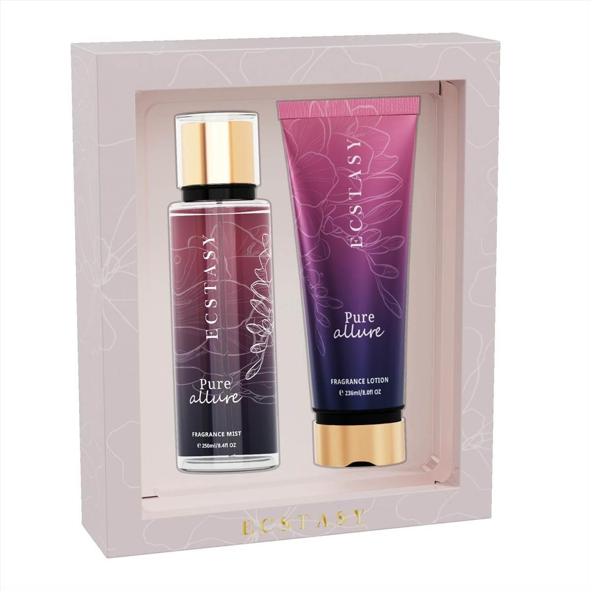 Ecstasy Cadeauset Pure Allure Bodymist 250 ml & Bodycreme 236 ml