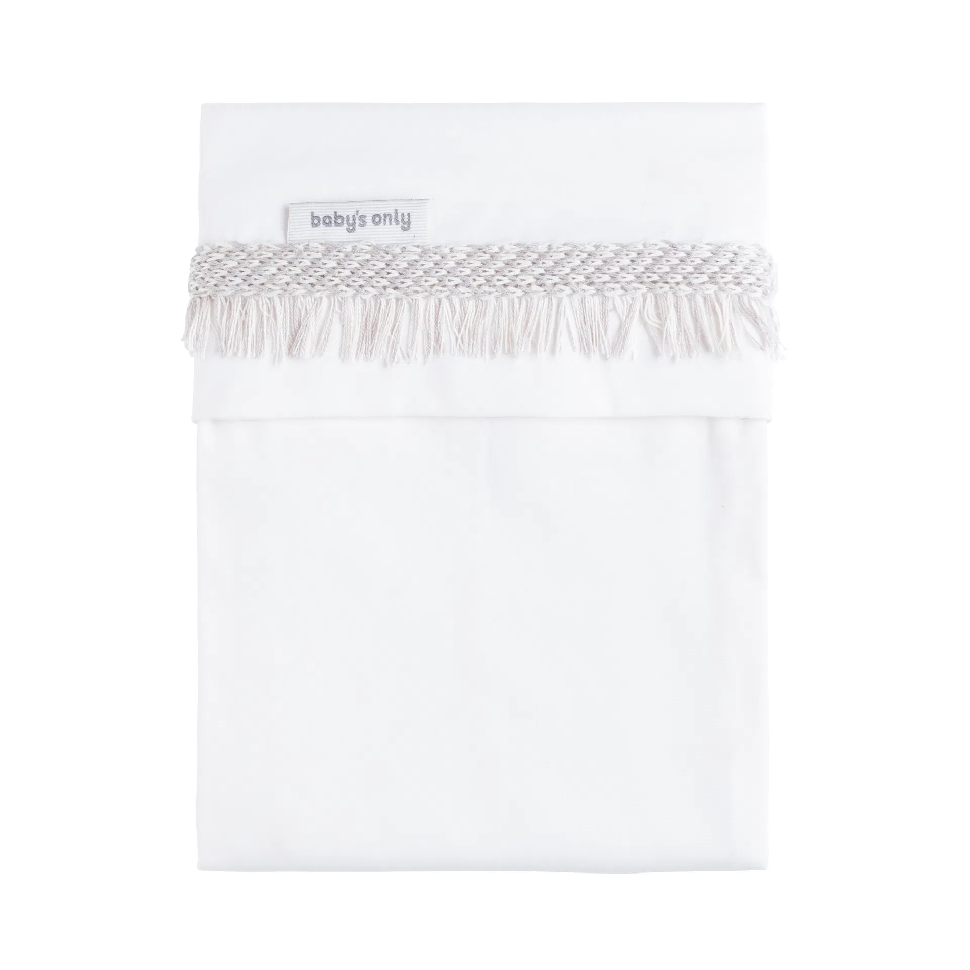 Baby's Only Laken Bed Tricot Bies Happiness Urban Taupe-Ecru