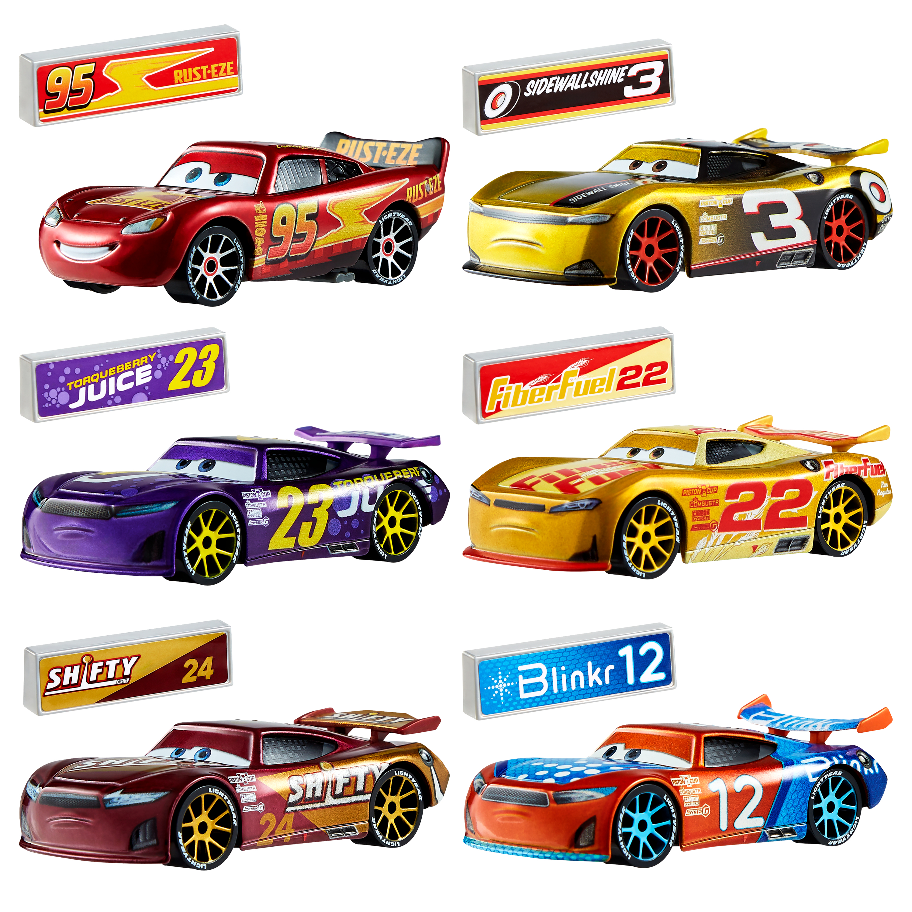 Disney Cars Nascar Metalen Voertuigen 1:55