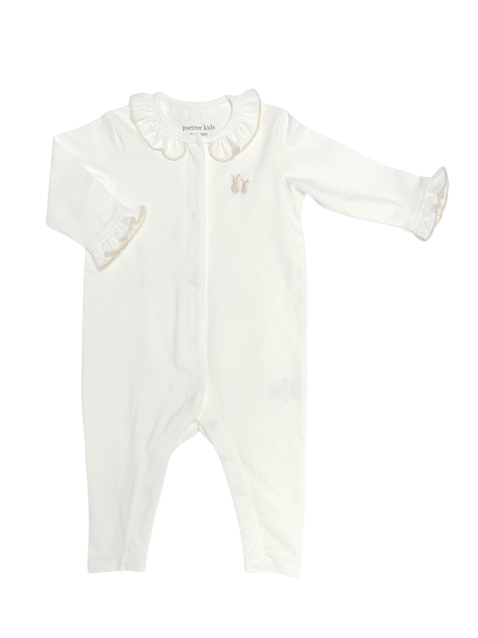 Poetree Pyjama Nikkie Creme Jersey - 3 maand