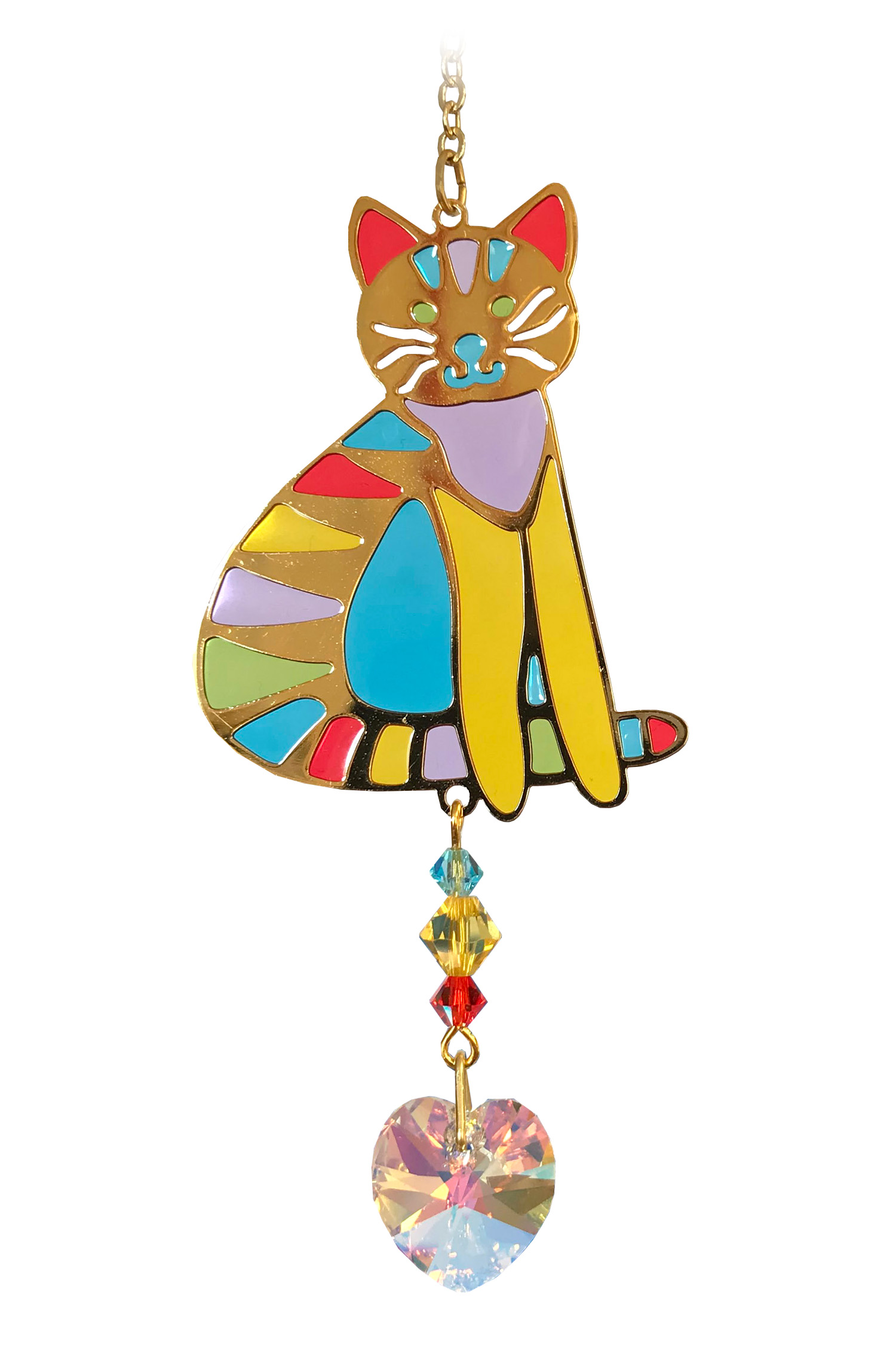 Crystal Dreams Zonnevanger Sitting Cat Confetti
