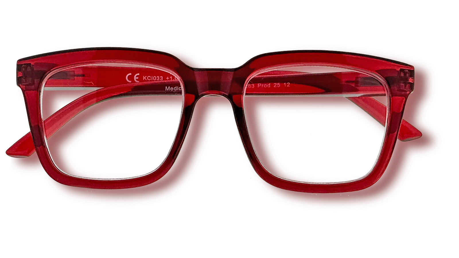 Noci Eyewear Leesbril Dark Cherry Red 1.00 - Recycled