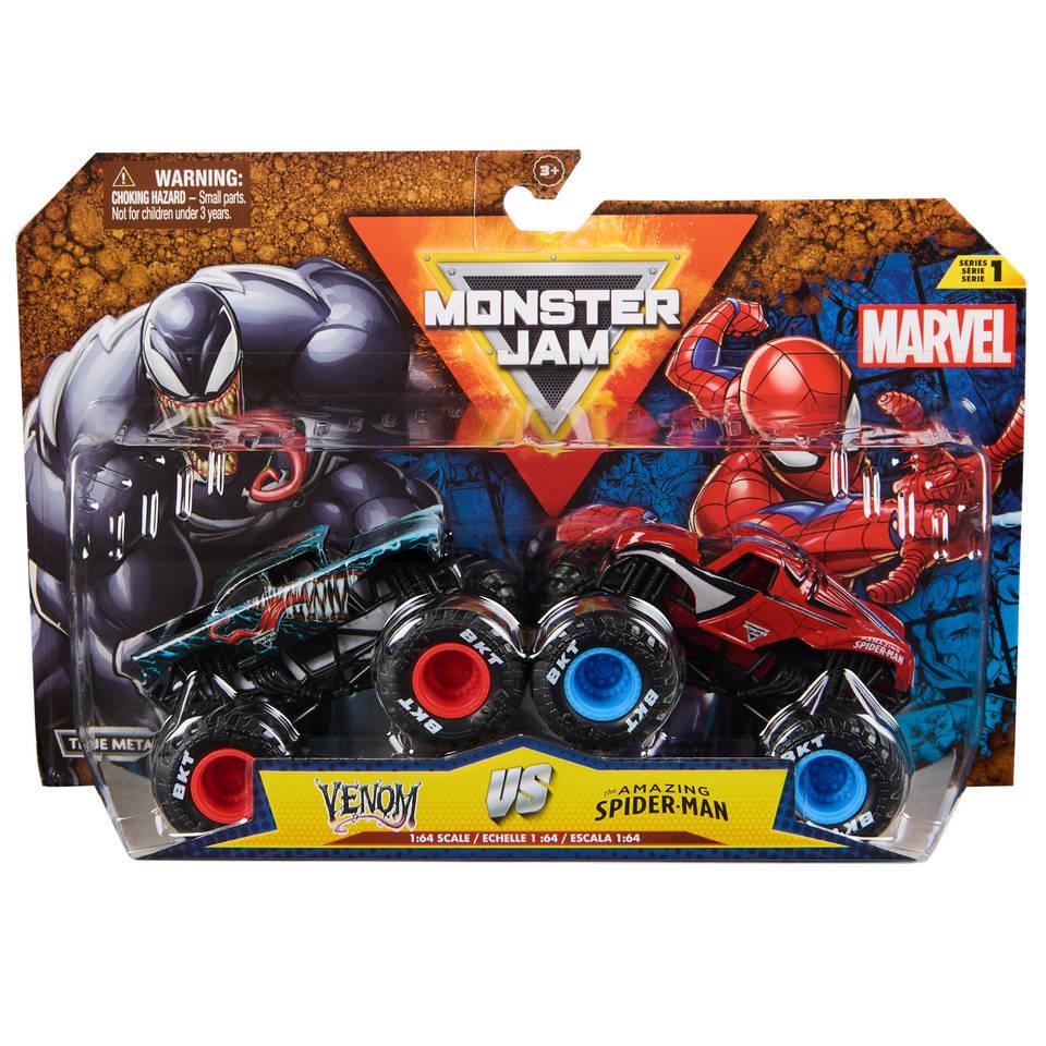 Monster Jam Metalen 1:64 Truck - 2 pack - Spiderman vs Venom