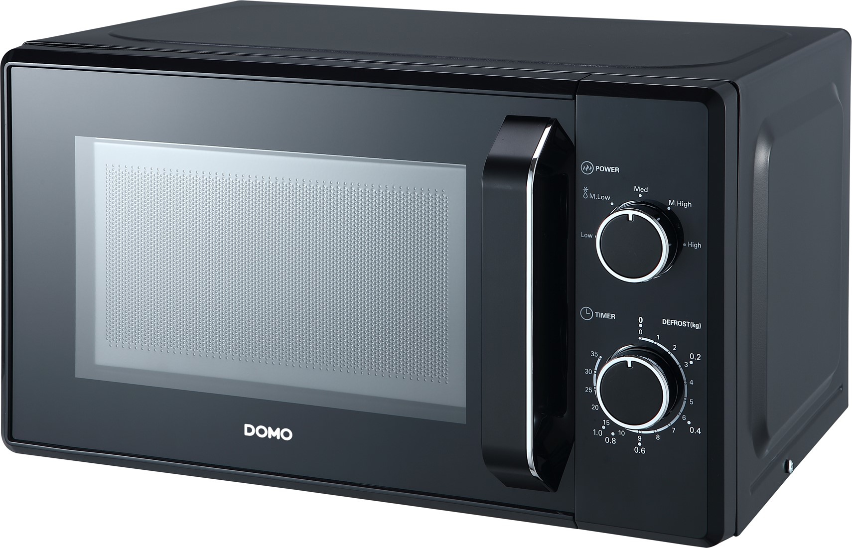 Domo Microgolfoven DO2520 800 Watt, 20 Liter, 25.5 cm plaat, Zwart