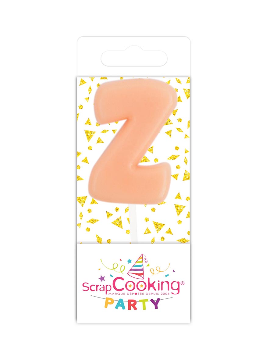ScrapCooking Party Mini Kaars Letter Z