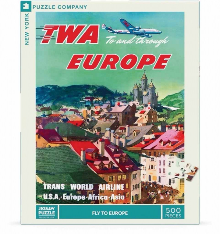 New York Puzzle Company Fly to Europe 500 stuks