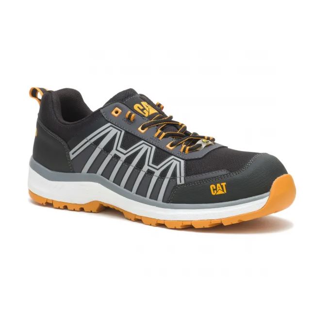 Caterpillar Werkschoen Heren Charge S3CT Sneaker - Black/Orange - maat 46