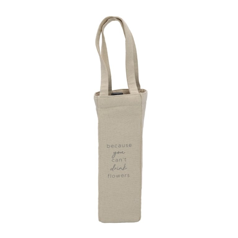 Leeff Flessenkoeler Wiebe Because You Can't Drink Flowers 10x30 cm - Katoen - Wine Cooler Bag