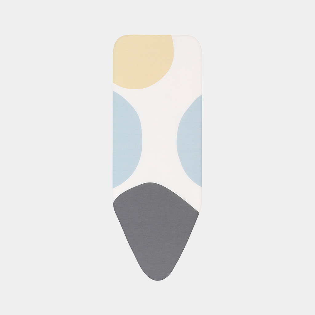 Brabantia Strijkplankhoes C 124x45cm PerfectFlow Spring Bubbles - Complete Set - Katoen - 2mm Schuim