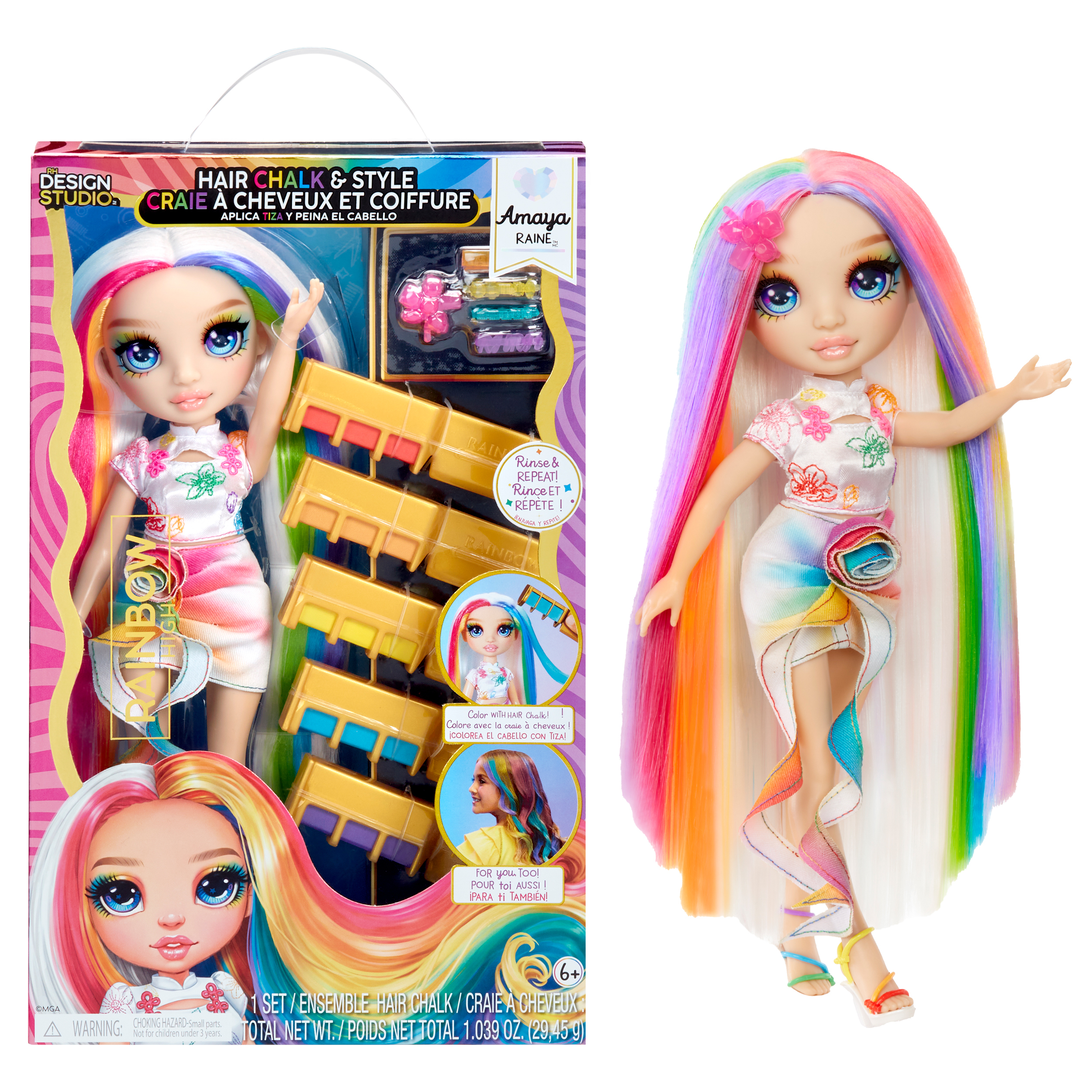 Rainbow High Hair Chalk & Style Doll Amaya 