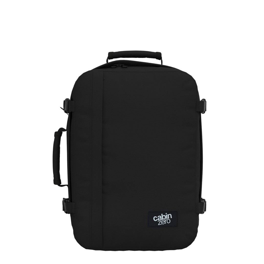 CabinZero Rugzak Classic 28 l Absolute Black - 39x29.5x20 cm - Cabincase - Underseater