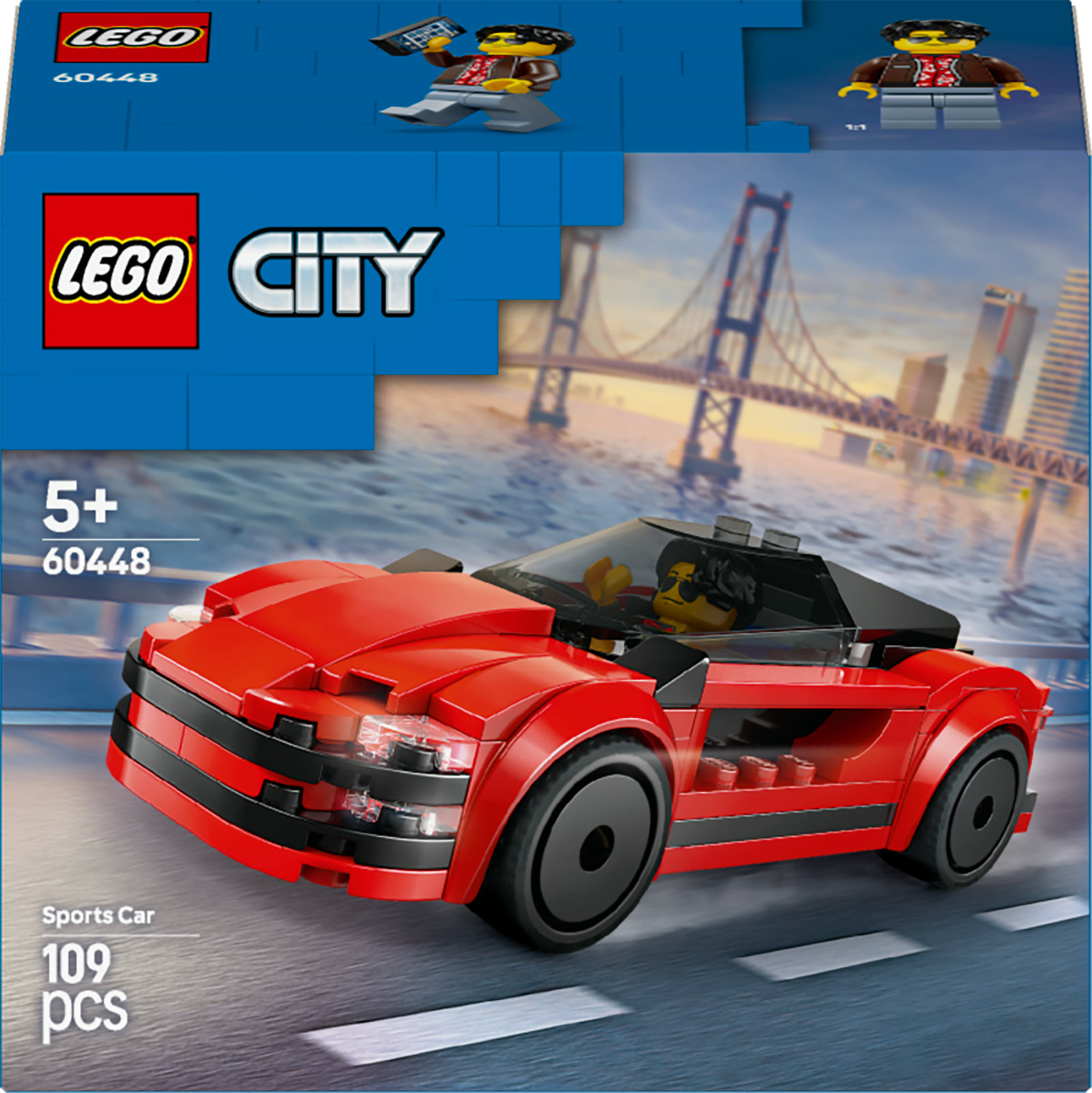 LEGO City 60448 Rode Sportwagen