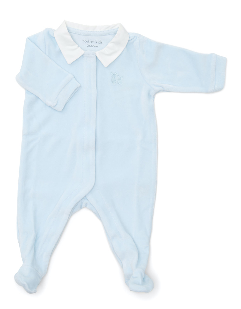 Poetree Unisex Pyjama Velours Lichtblauw Poetree Unisex Pyjama Velours Lichtblauw