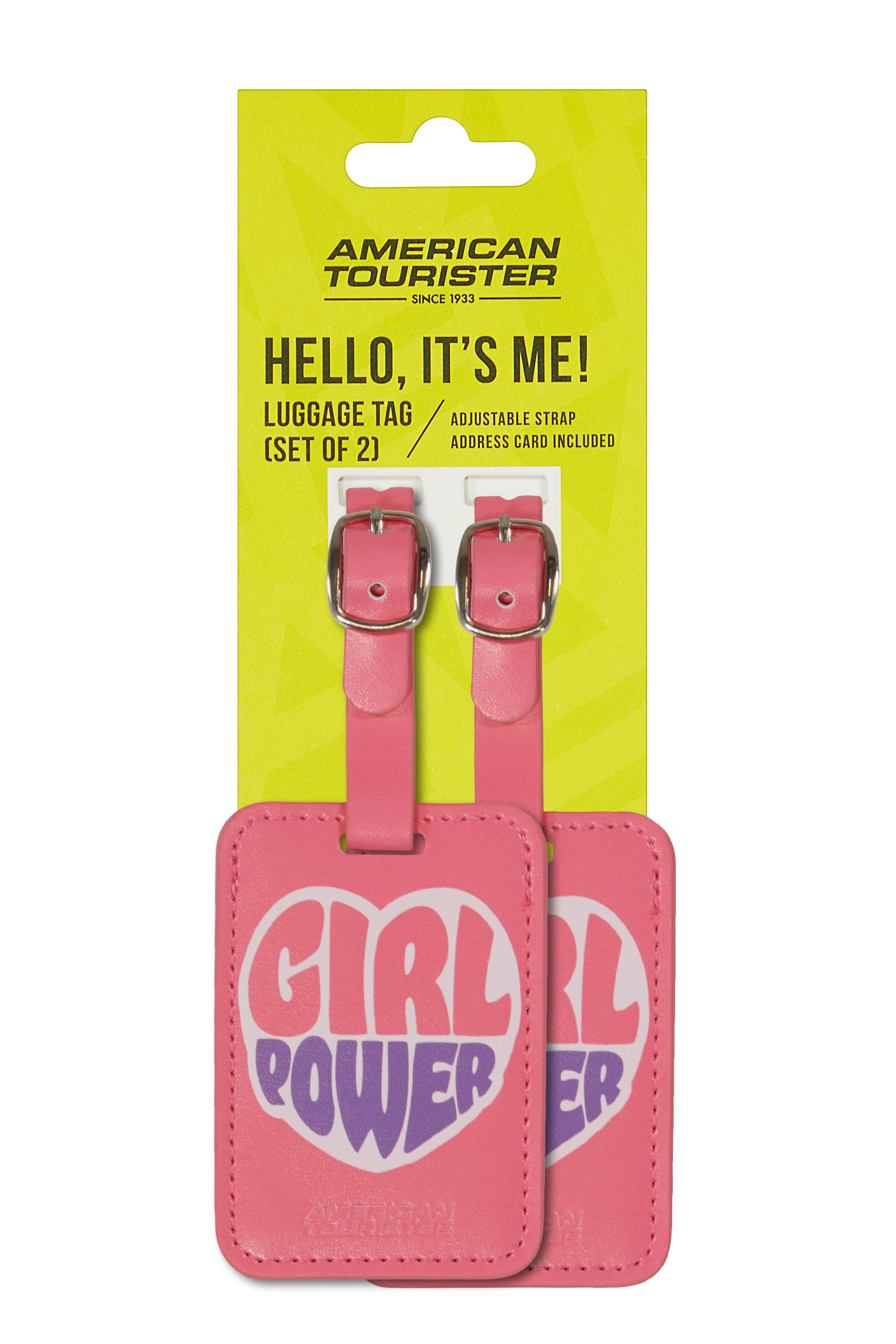 American Tourister Bagagelabel Print Girl Power 5.5x8 cm