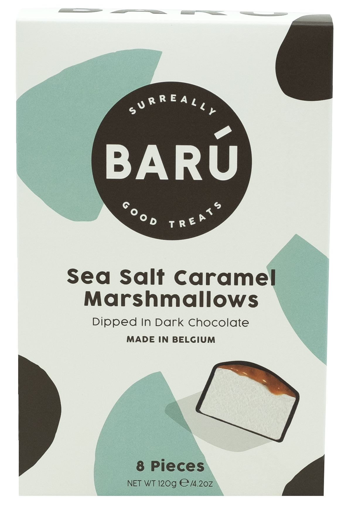 Baru Sea Salt Caramel Marshmallows 120g - Donkere Chocolade