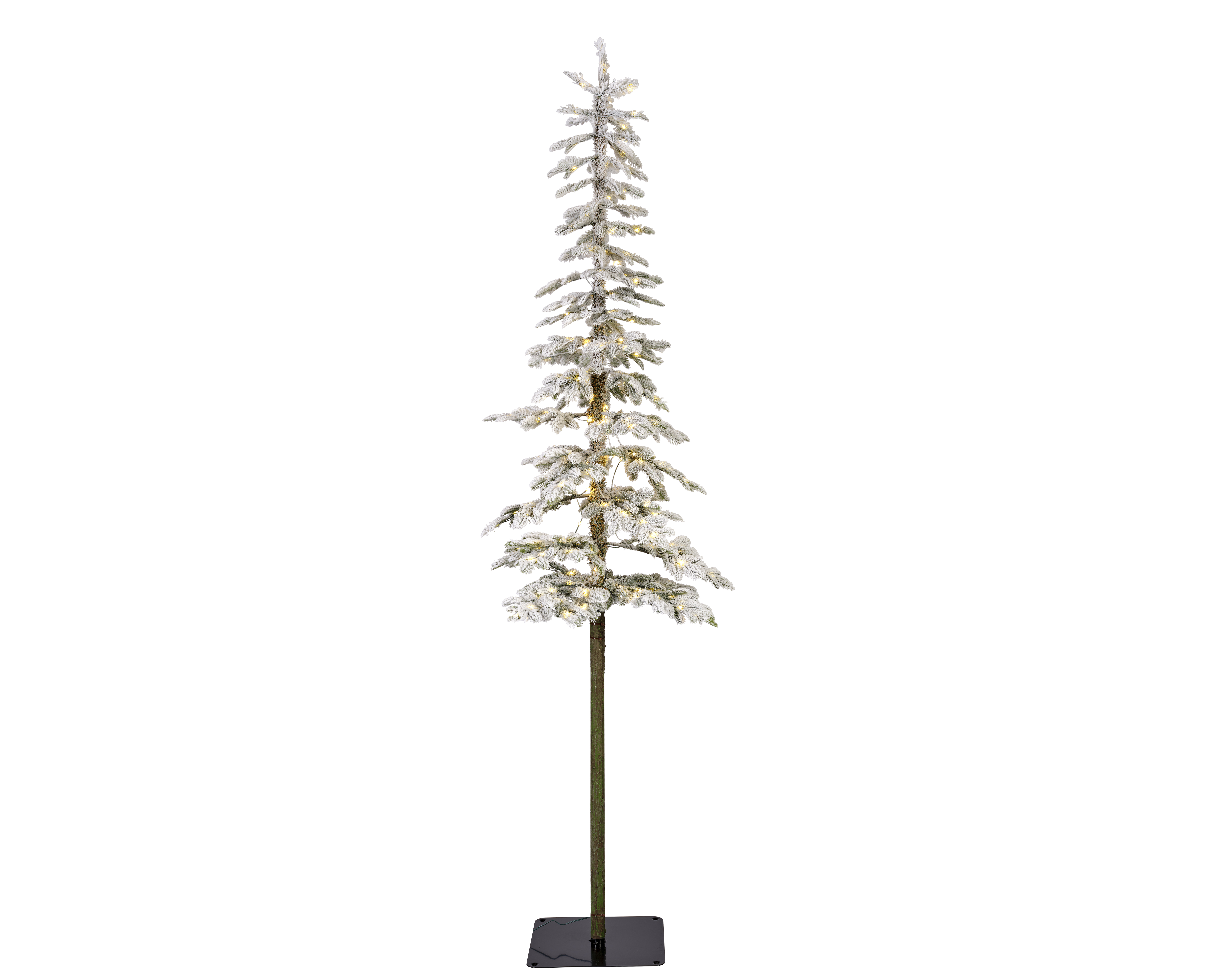 Kerstboom Micro LED Alpine Snowy 210x50 cm- 591 Tips- 200 leds-Warm Wit - Full PE