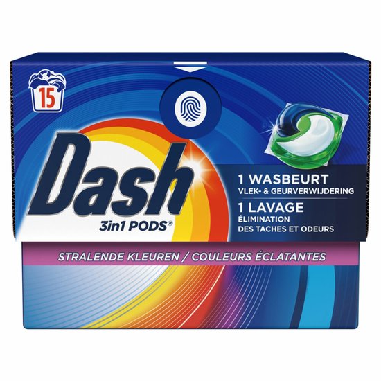 Dash Wasmiddel Pods Color 15 stuks
