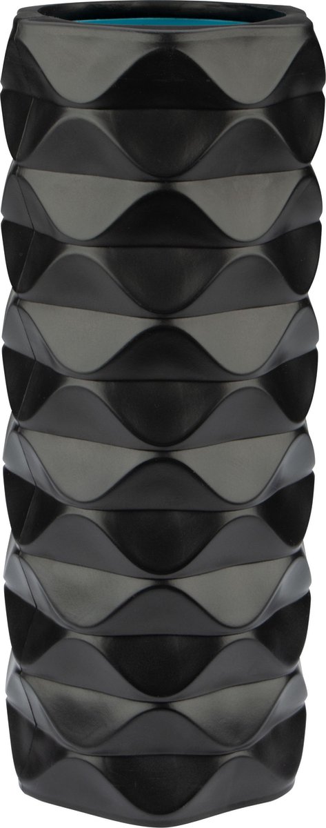 Avento Massage Roller Foam Wave Zwart/Blauw