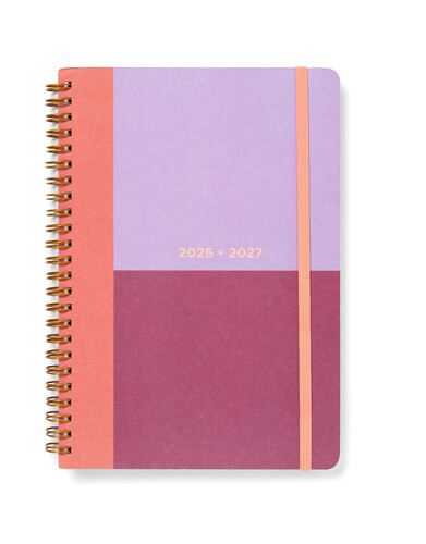 Letts Schoolagenda 2026-27 Colour Block A5 - 1dag/pag Internationaal assorti - prijs per stuk