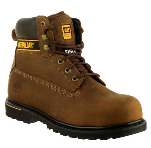 Caterpillar Werkschoen Heren Holton S3ST Hoog - Dark Brown - maat 46