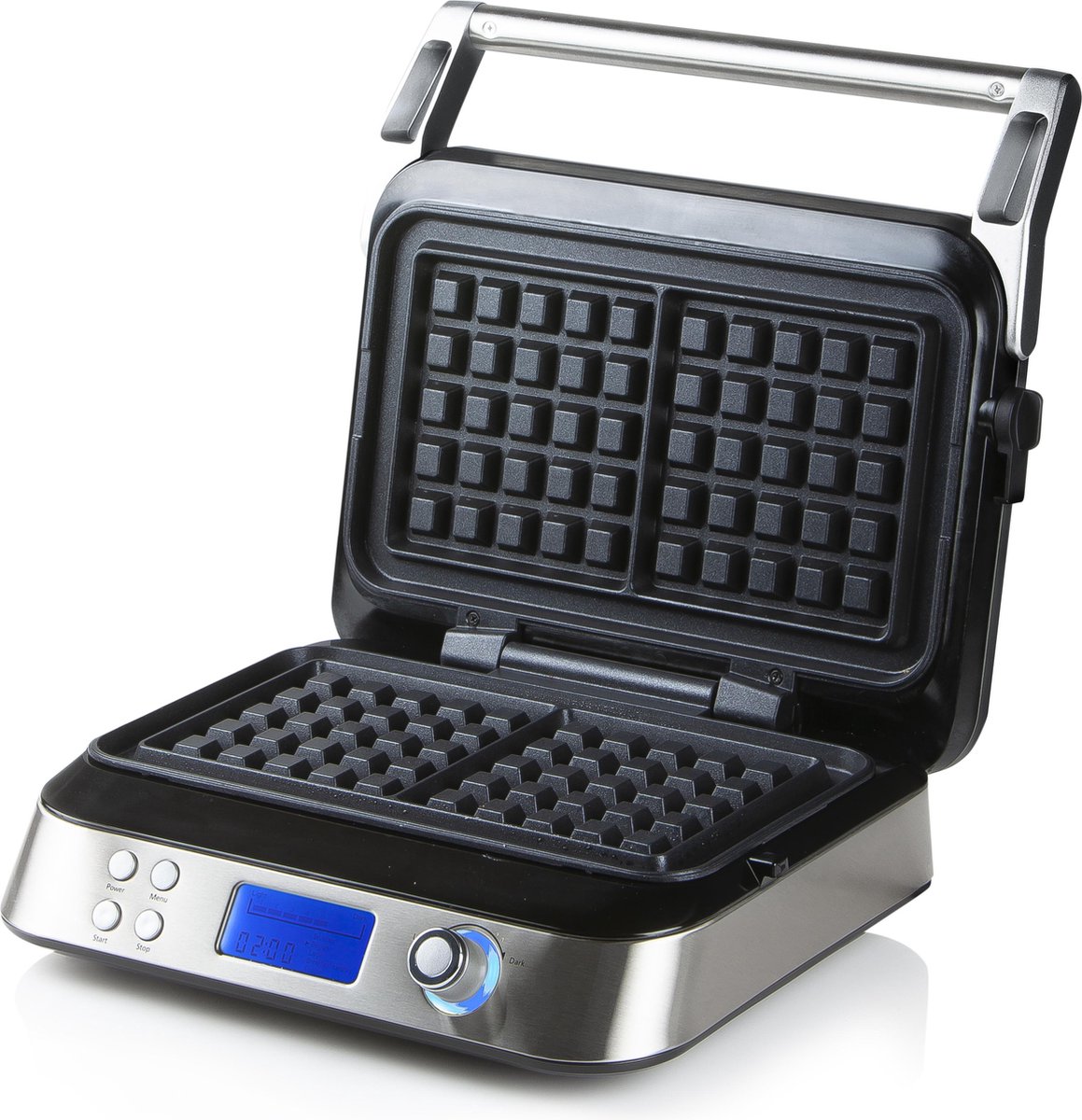 Domo Digitaal Belgisch Wafelijzer Genius DO9219W, 1600W., 4 automatische prog.