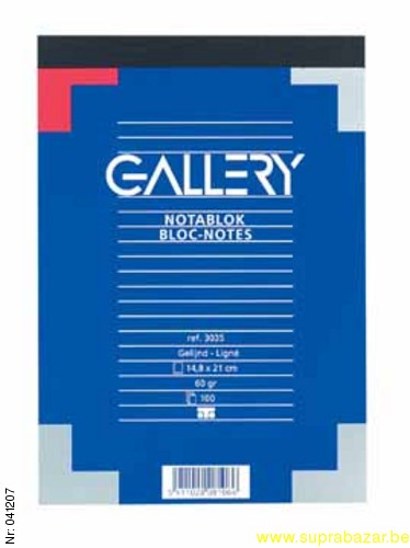 Notablok 100 blad 14.8 X 21cm - Lijn Gallery