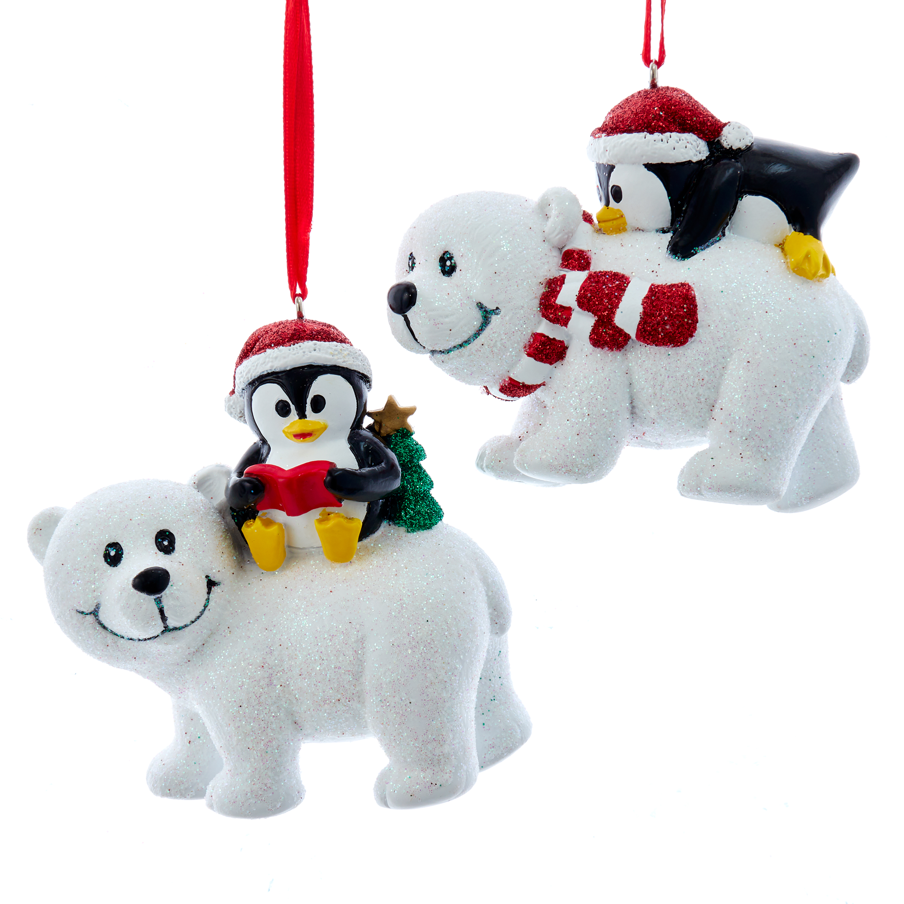 Boomhanger Pinguin op IJsbeer - assorti - prijs per stuk