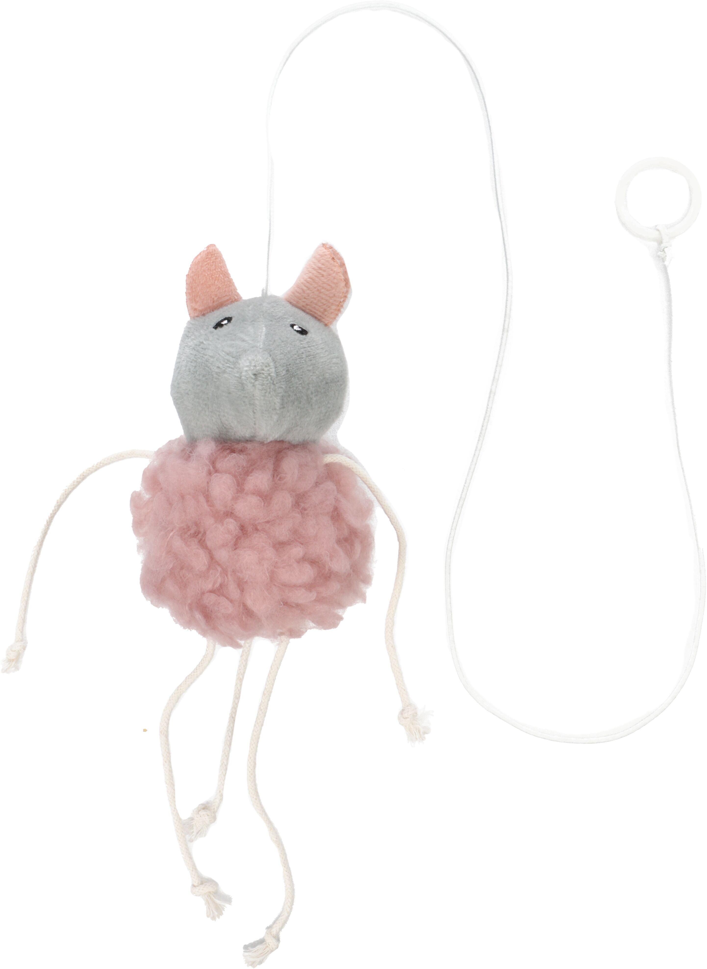 Flamingo Kattenspeelgoed Muis Gripi 12x5x68 cm Roze