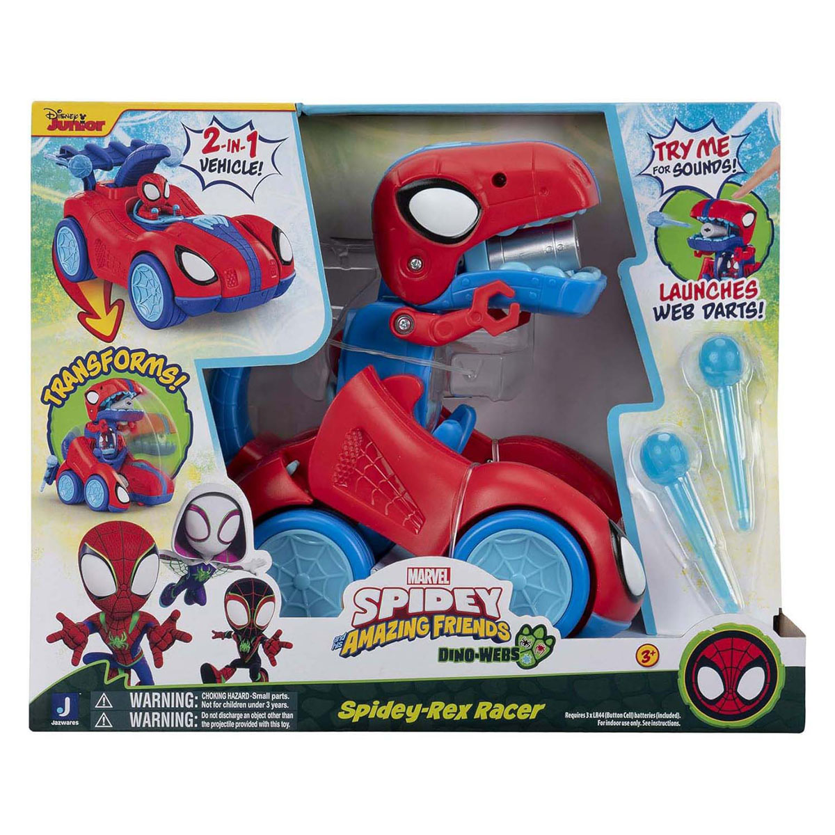 Spidey and His Amazing Friends Spidey-Rex Racer