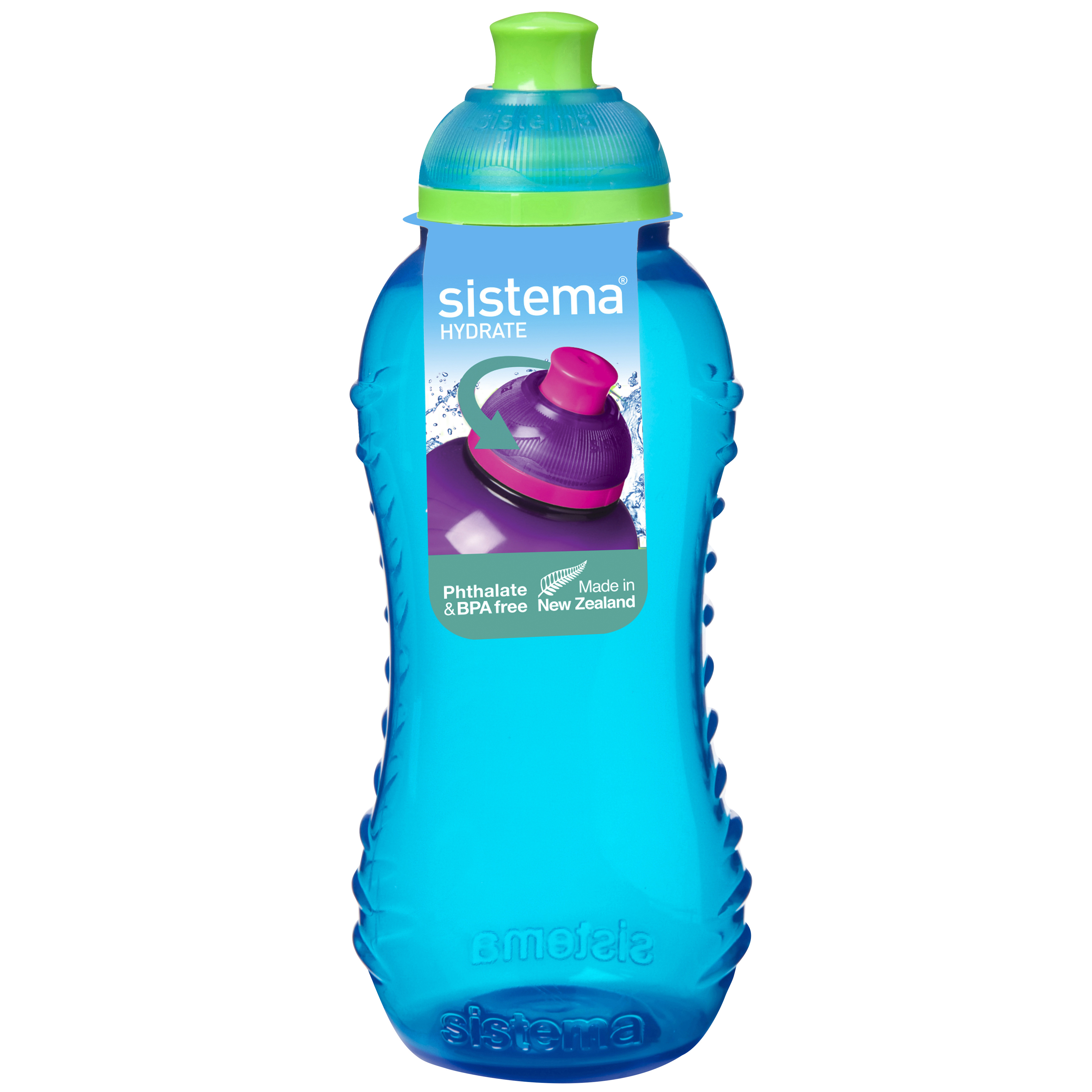 Sistema Hydrate Drinkfles Twist'n Sip 330ml - 6x16 cm - assorti - prijs per stuk