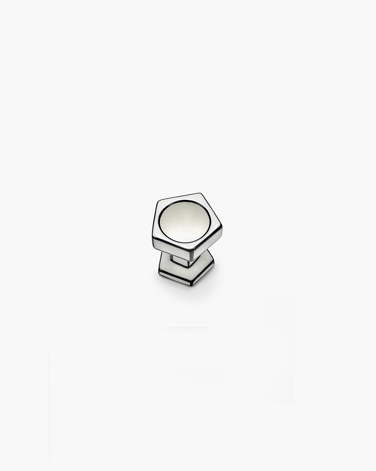 Serax Eierdopje Carte Blanche White/Black 6x6.4 cm - by Annebet Philips