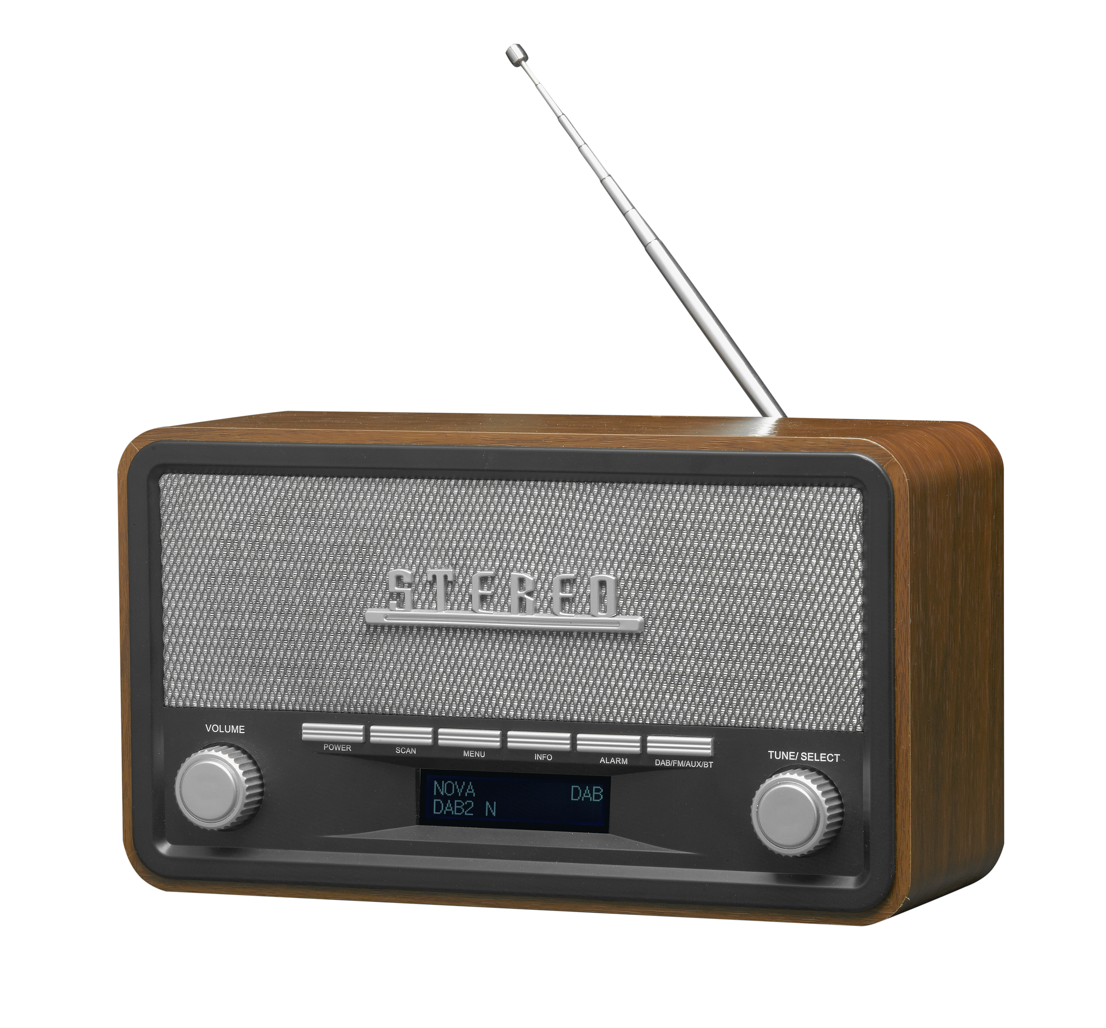 Denver DAB-18 DAB+ Radio met Bluetooth Wood