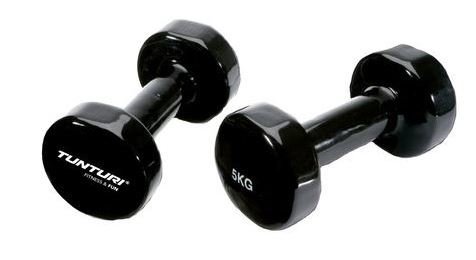 Tunturi vinyl dumbbells 2x5kg