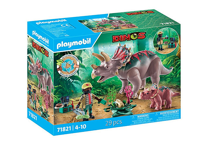 Playmobil Dinos 71821 Triceratops familie